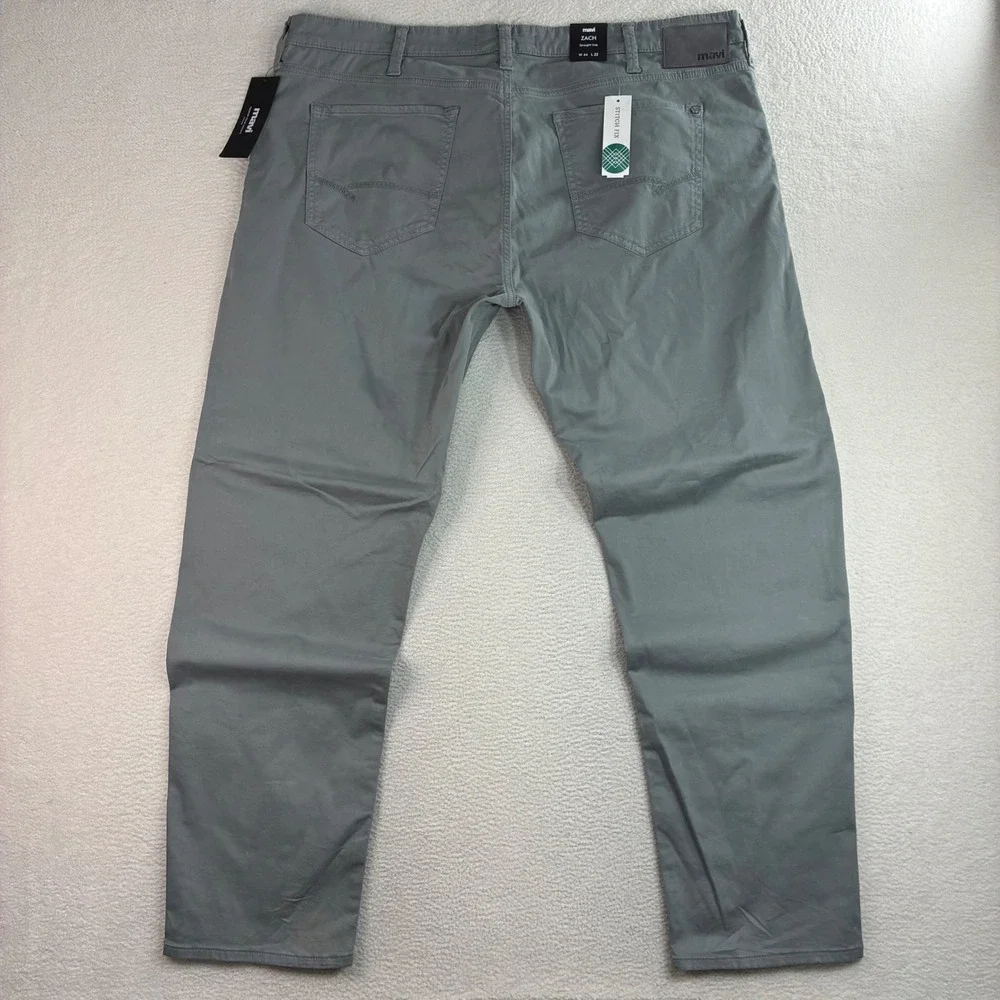 Mavi Zach Straight Leg Pants Men 44x32 Gray Cotton Stretch Casual Preppy NWT